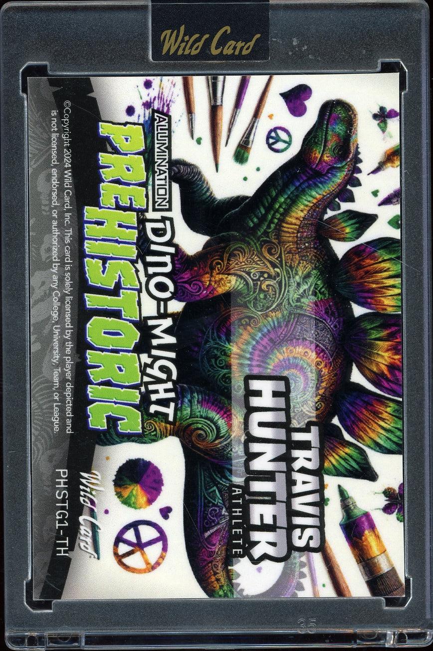 2024 Wild Card Alumination Football Travis Mojo Stego Dino1 Blue #/10 football