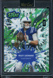 2025 Wild Card Splat Hobby Jumbo - Green Kaleidoscope Riley Leonard #/6 football
