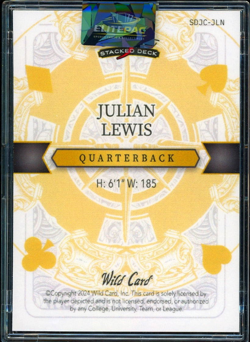 2026 Wild Card 5 Card Draw Stacked  - Rainbow Ace of Clubs Jeremiyah Love #/3