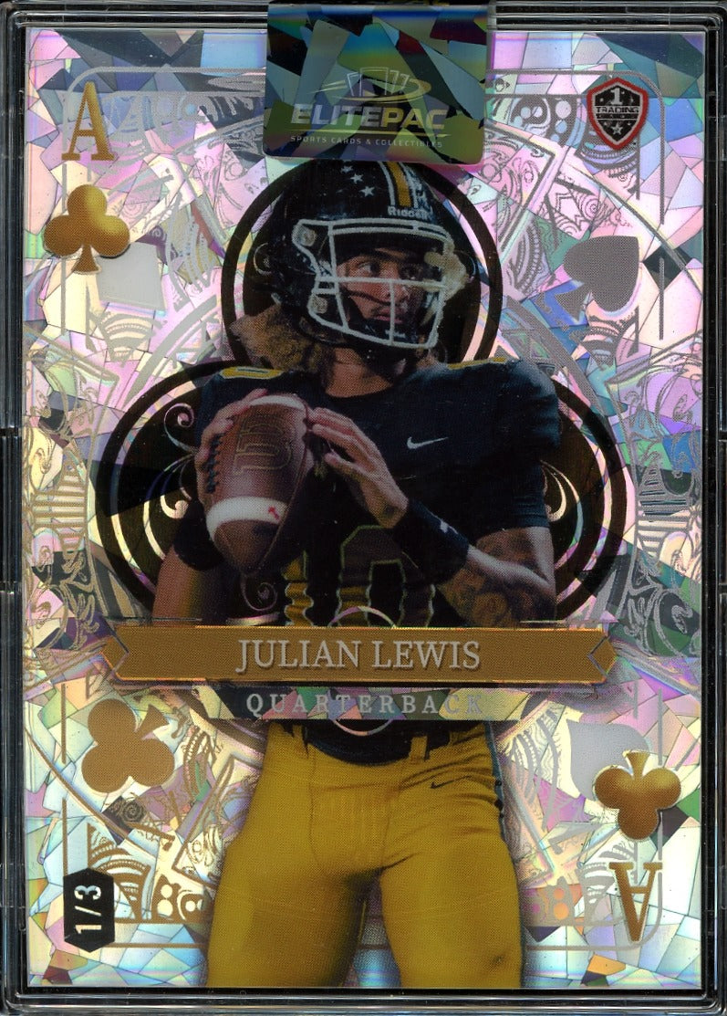 2026 Wild Card 5 Card Draw Stacked  - Rainbow Ace of Clubs Jeremiyah Love #/3