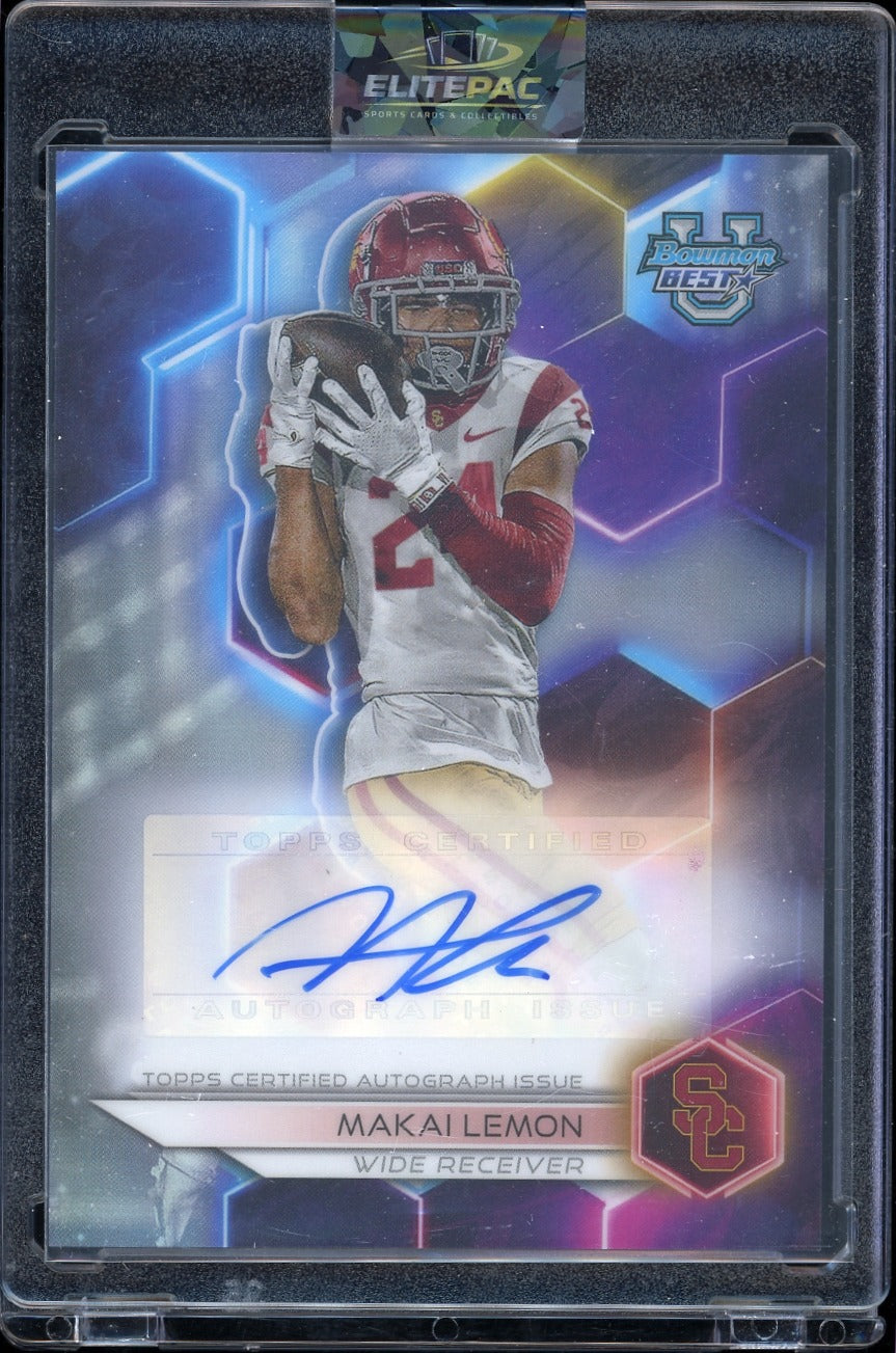 2023 Bowman University Best #BOA-MLE Makai Lemon Best of 2023 Autographs