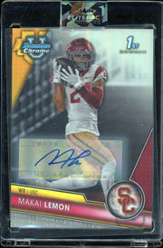 2023 Bowman University Chrome #160 Makai Lemon Chrome Refractor #/499