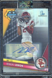 2023 Bowman University Chrome #160 Makai Lemon Chrome Refractor #/499 Football