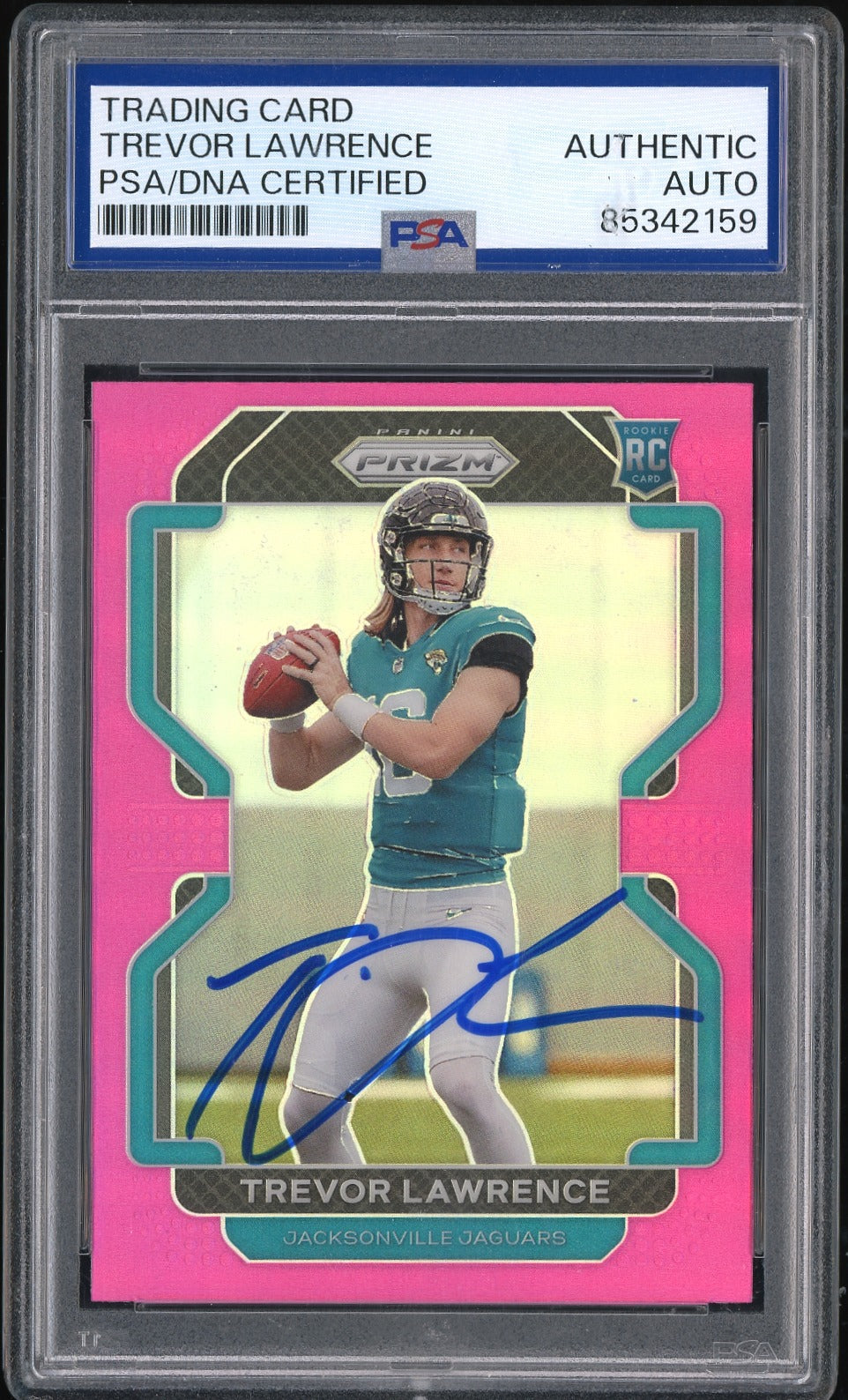 2021 Panini Prizm #331 Trevor Lawrence Rookie Autographs Prizm Silver