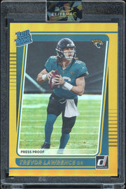 2021 Donruss #251 Trevor Lawrence Press Proof Yellow