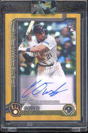 2025 Topps Update  Caleb Durbin Real Ones Autographs Gold Foil #/50 Baseball