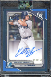 2024 Bowman Chrome  Caleb Durbin Prospect Autographs Blue Ref #/150 Baseball