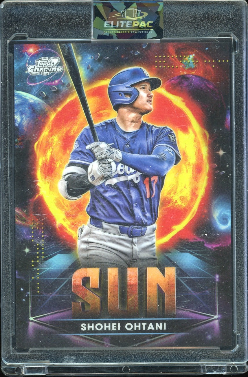 2025 Topps Chrome Cosmic #PPS-2 Shohei Ohtani Planetary Pursuit Sun Baseball