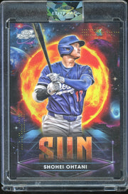 2025 Topps Chrome Cosmic #PPS-2 Shohei Ohtani Planetary Pursuit Sun Baseball