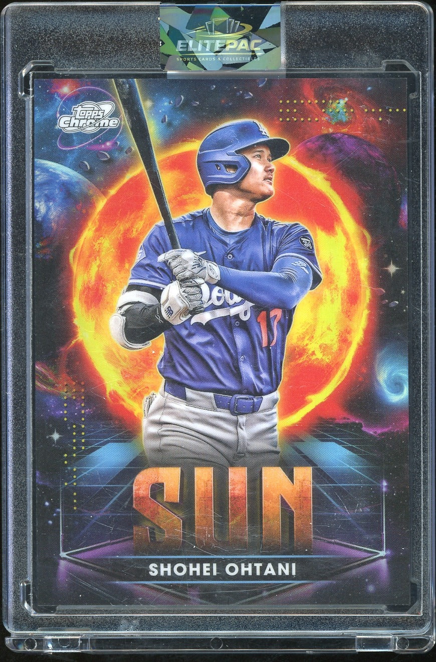 2025 Topps Chrome Cosmic #PPS-2 Shohei Ohtani Planetary Pursuit Sun Baseball
