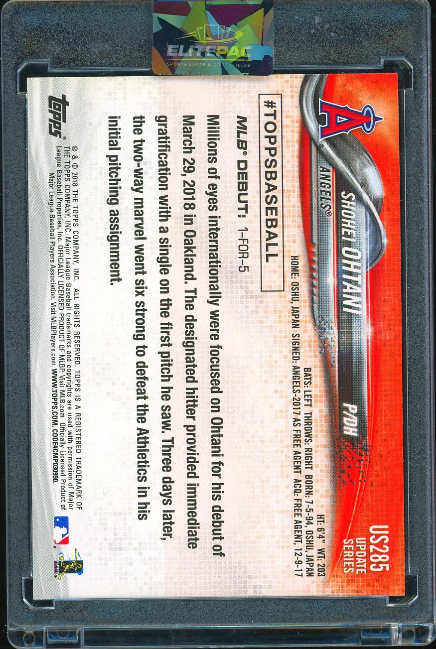 2018 Topps Update #US285 Shohei Ohtani Baseball