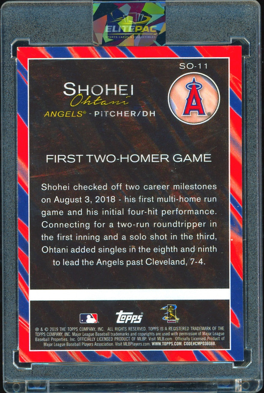 2019 Topps Update #SO-11 Shohei Ohtani Shohei Ohtani Highlights Baseball