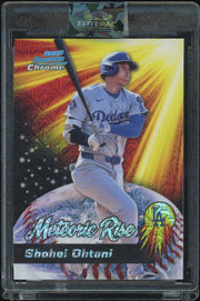 2025 Bowman Chrome #MR-12 Shohei Ohtani Meteoric Rise Mojo Mega Ref Baseball