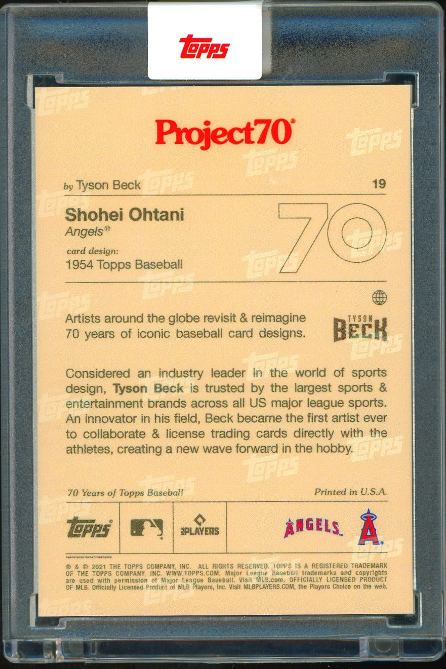 2021-22 Topps Project70 #19 Shohei Ohtani Baseball