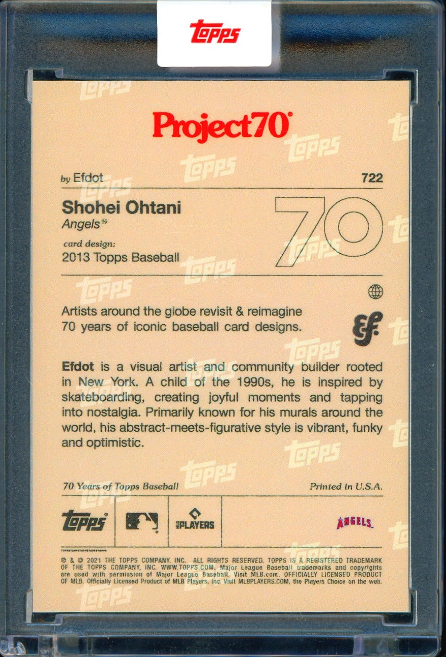 2021-22 Topps Project70 #722 Shohei Ohtani Baseball