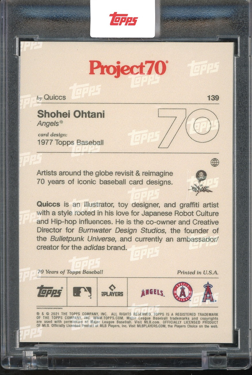2021-22 Topps Project70 #139 Shohei Ohtani Baseball