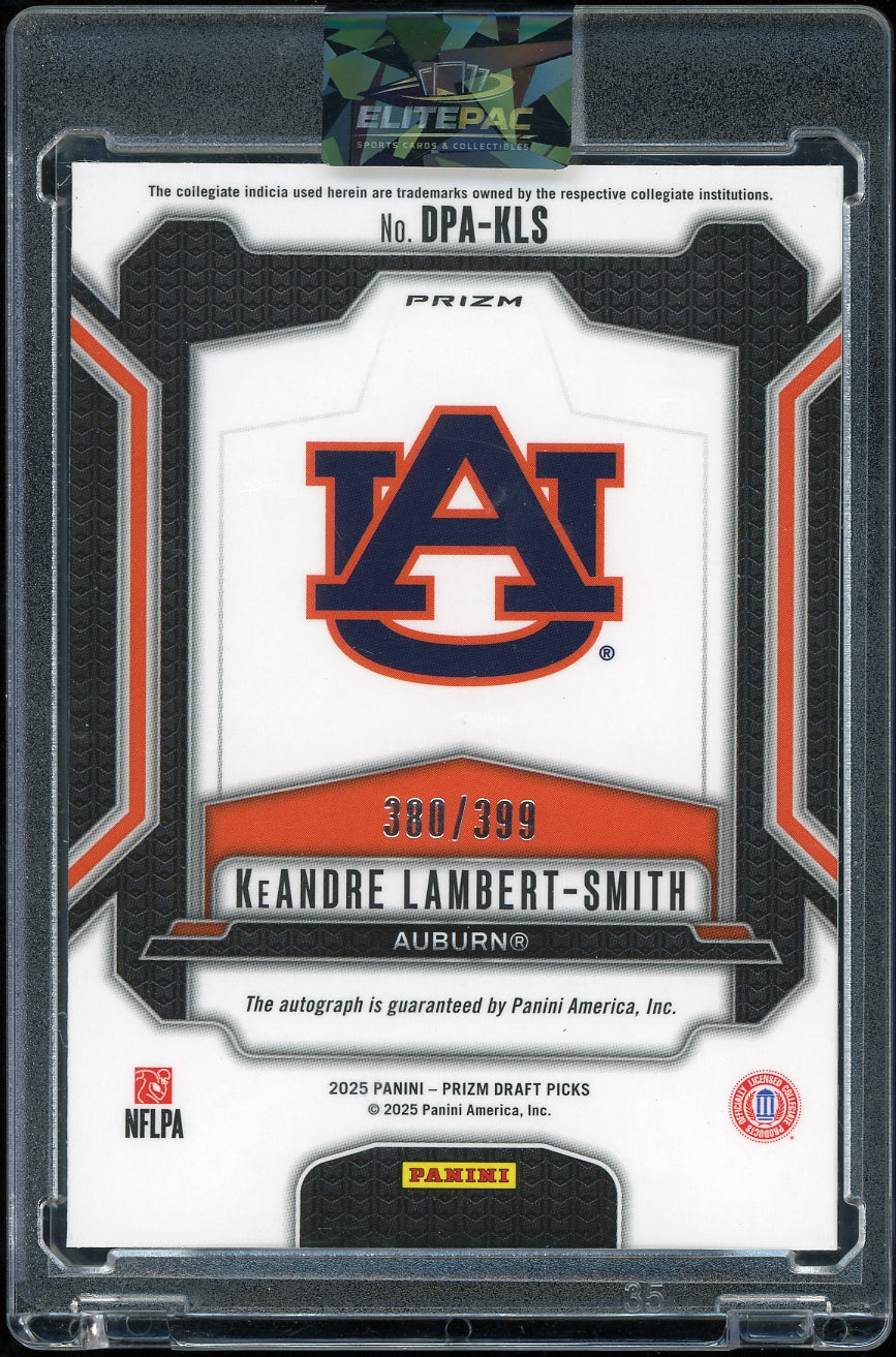 2025 Panini Prizm Draft  KeAndre Lambert-Smith Autographs Red #/399 Football
