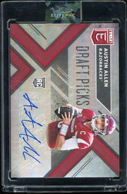 2018 Panini Elite Draft Picks #279 Austin Allen Draft Picks Autographs Football