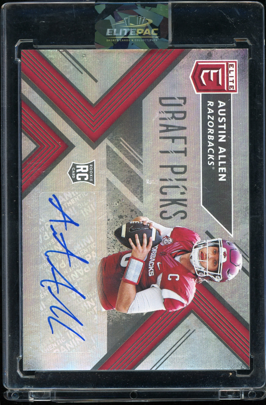 2018 Panini Elite Draft Picks #279 Austin Allen Draft Picks Autographs Football