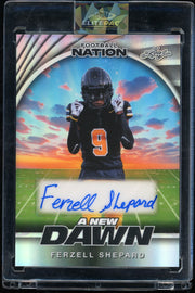 2025 Leaf Football Nation - A New Dawn Auto  Ferzell Shepard #/15 Football