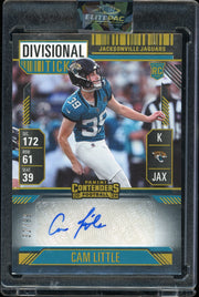 2024 Panini Contenders #296 Cam Little Divisional Ticket #/99 Football