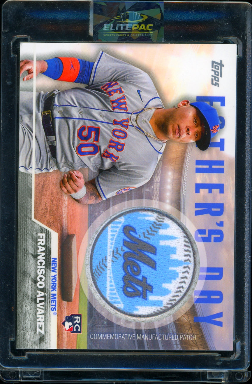 2023 Topps #FD-FA Francisco Alvarez Father's Day Commemorative Team Patches