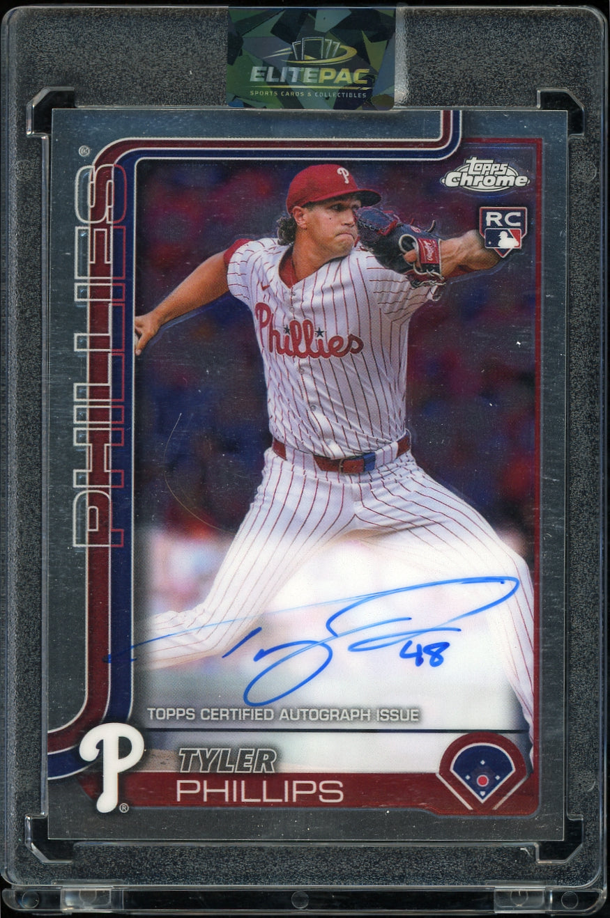 2025 Topps Chrome #RA-TP Tyler Phillips Rookie Autographs Baseball