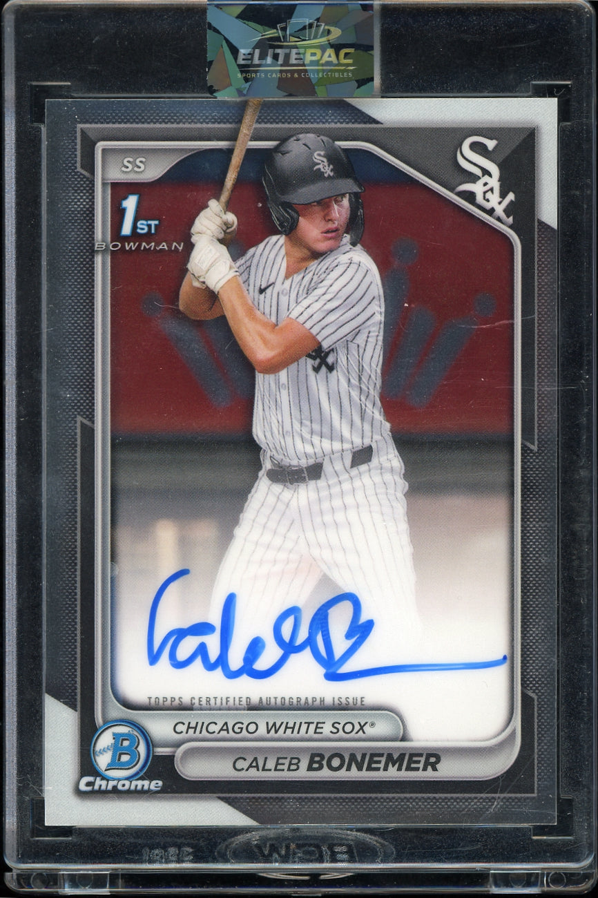 2024 Bowman Draft #CPA-CBO Caleb Bonemer Chrome Prospect Autographs Baseball