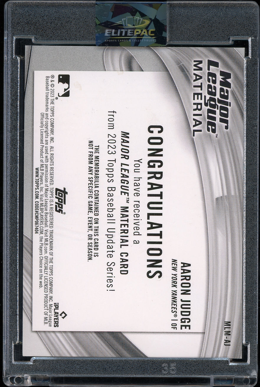 2023 Topps Update #MLM-AJ Aaron Judge Major League Material Baseball