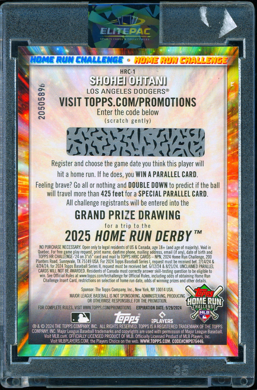 2024 Topps #HRC-1 Shohei Ohtani Home Run Challenge baseball