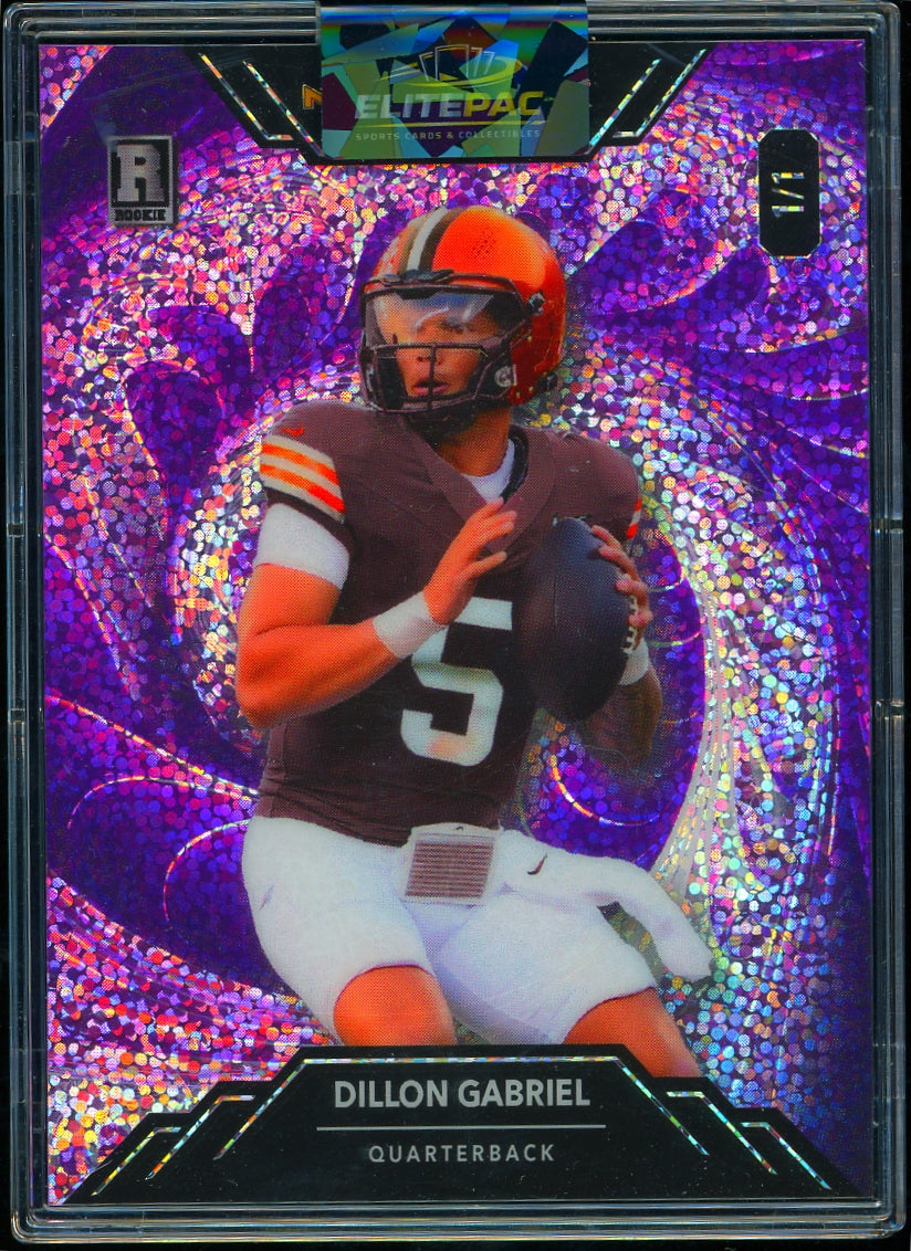 2025 Wild Card Metallix ProLook Promo Dillon Gabriel  Purple #/1 Football