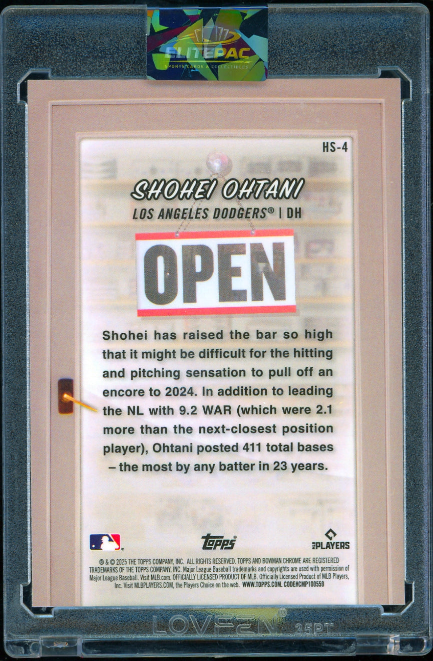 2025 Bowman #HS-4 Shohei Ohtani Hobby Stars Baseball