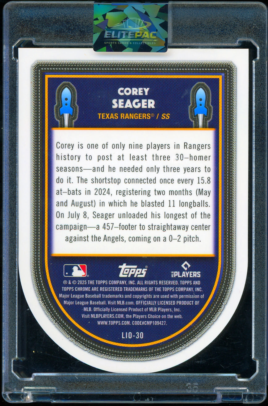 2025 Topps  Cosmic orey Seager Launched into Orbit  Refractor #/50 Baseball