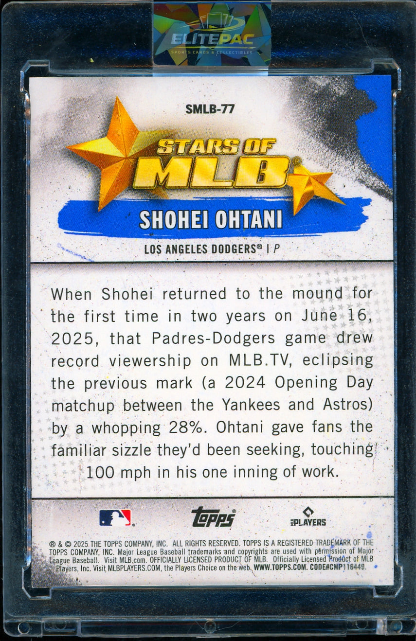 2025 Topps Update #SMLB-77 Shohei Ohtani Stars of MLB Baseball