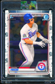 2020 Bowman Draft #BD-124 Justin Foscue Chrome Baseball