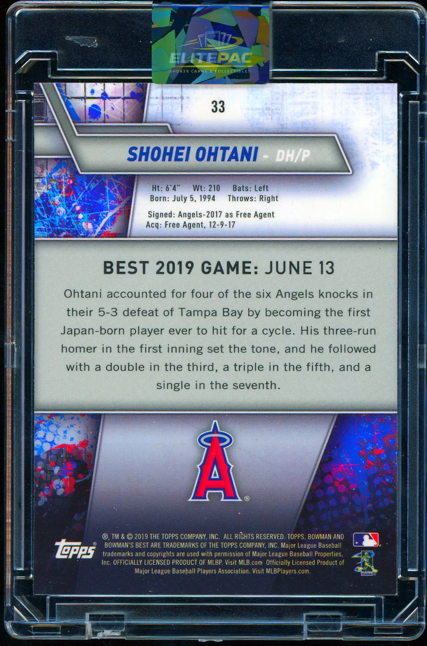 2019 Bowman's Best #33 Shohei Ohtani Baseball