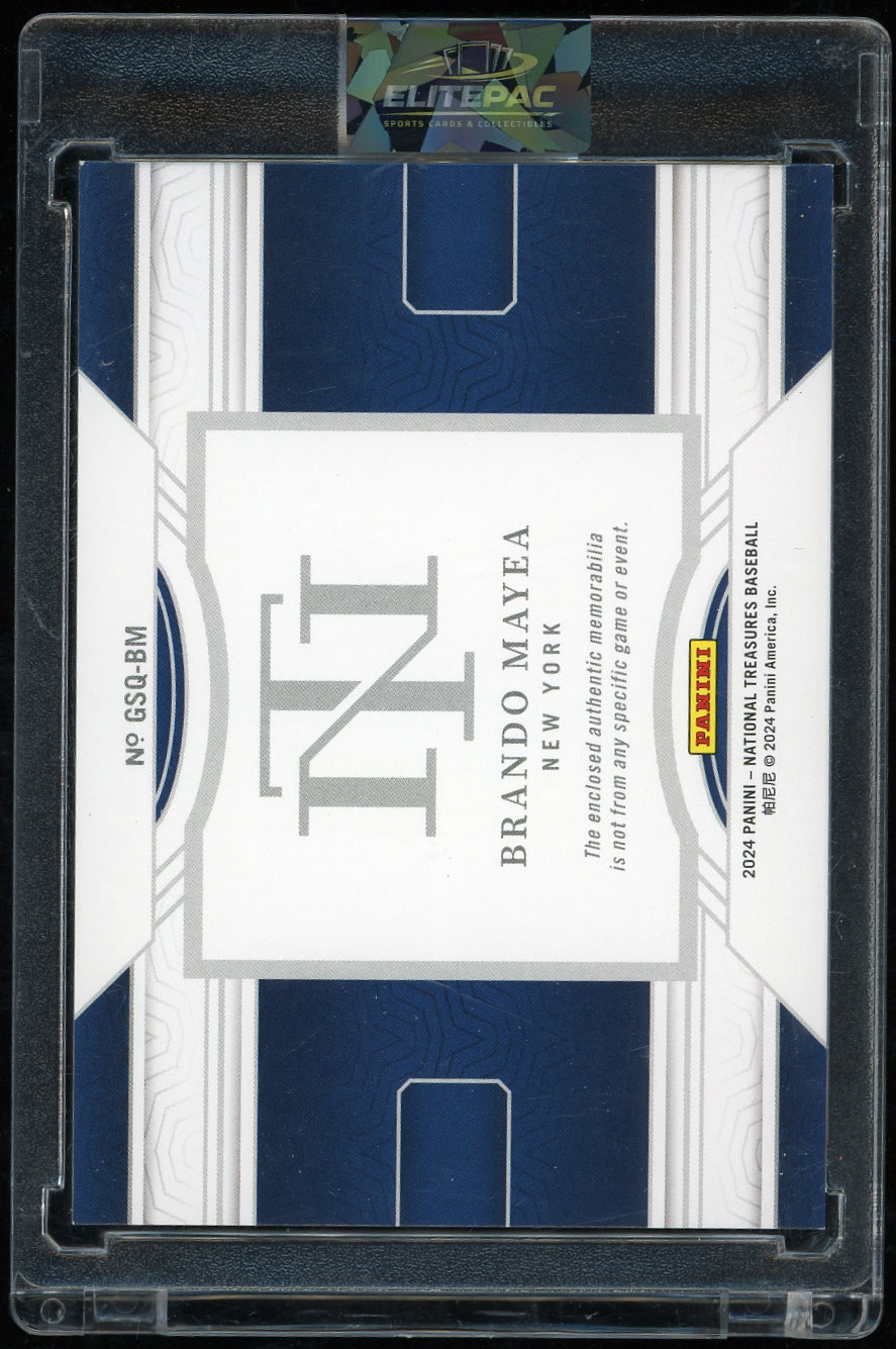 2024 Panini National Treasures Brando Mayea Quad #/99 Baseball