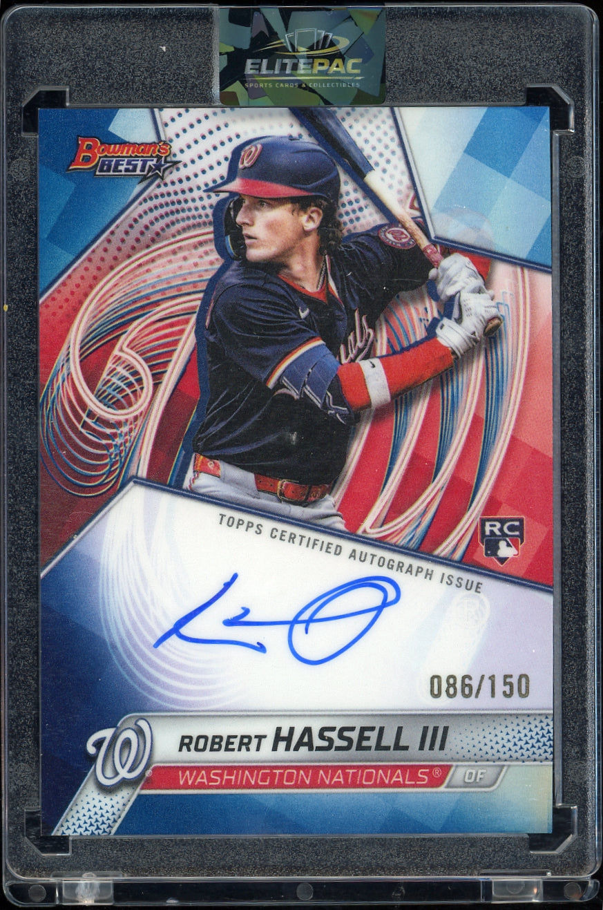 2025 Bowman's Best #B25-RH Robert Hassell III Refractors #/150 Baseball