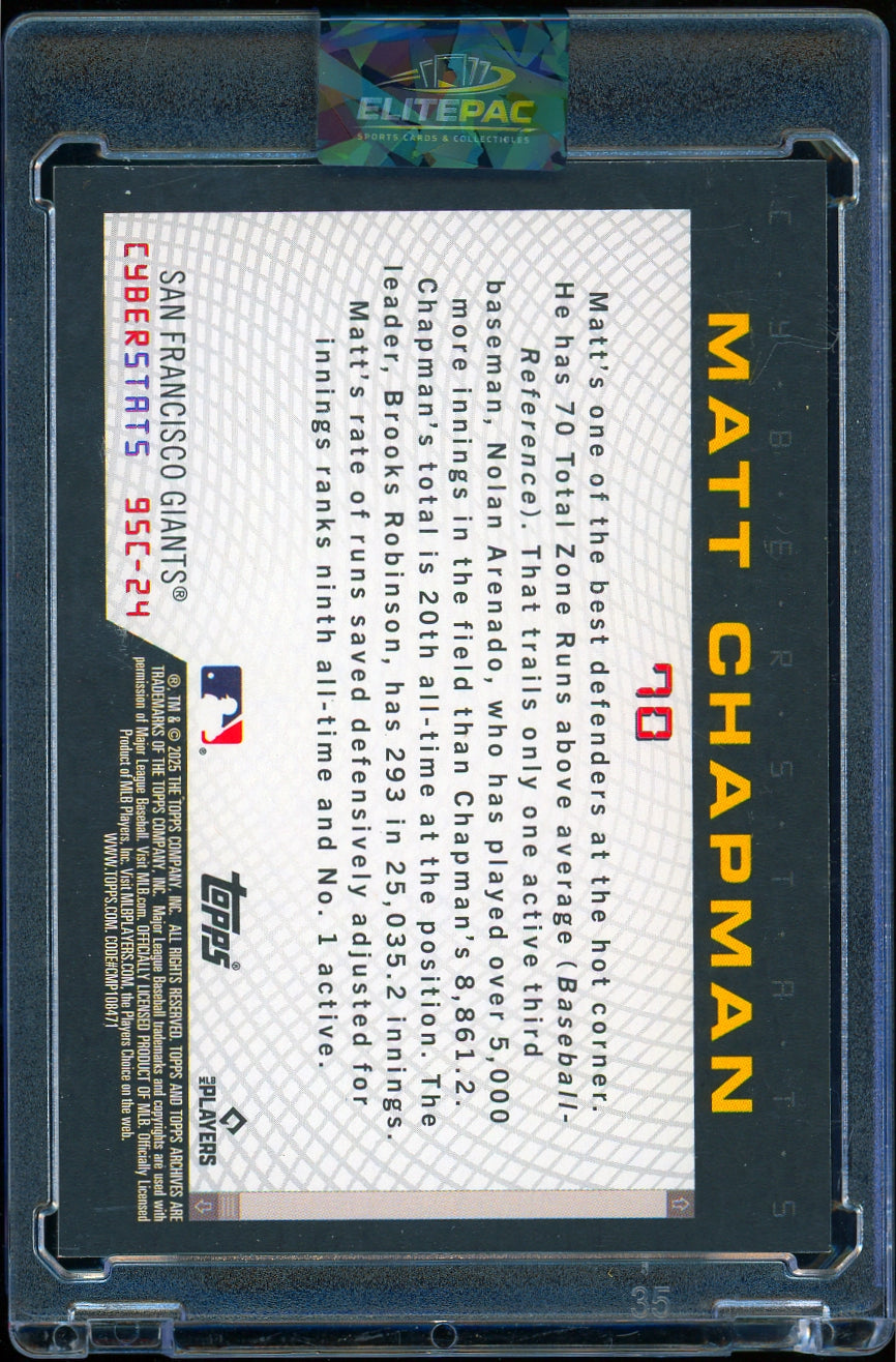 2025 Topps  Matt Chapman 1995 Topps Cyberstats Baseball