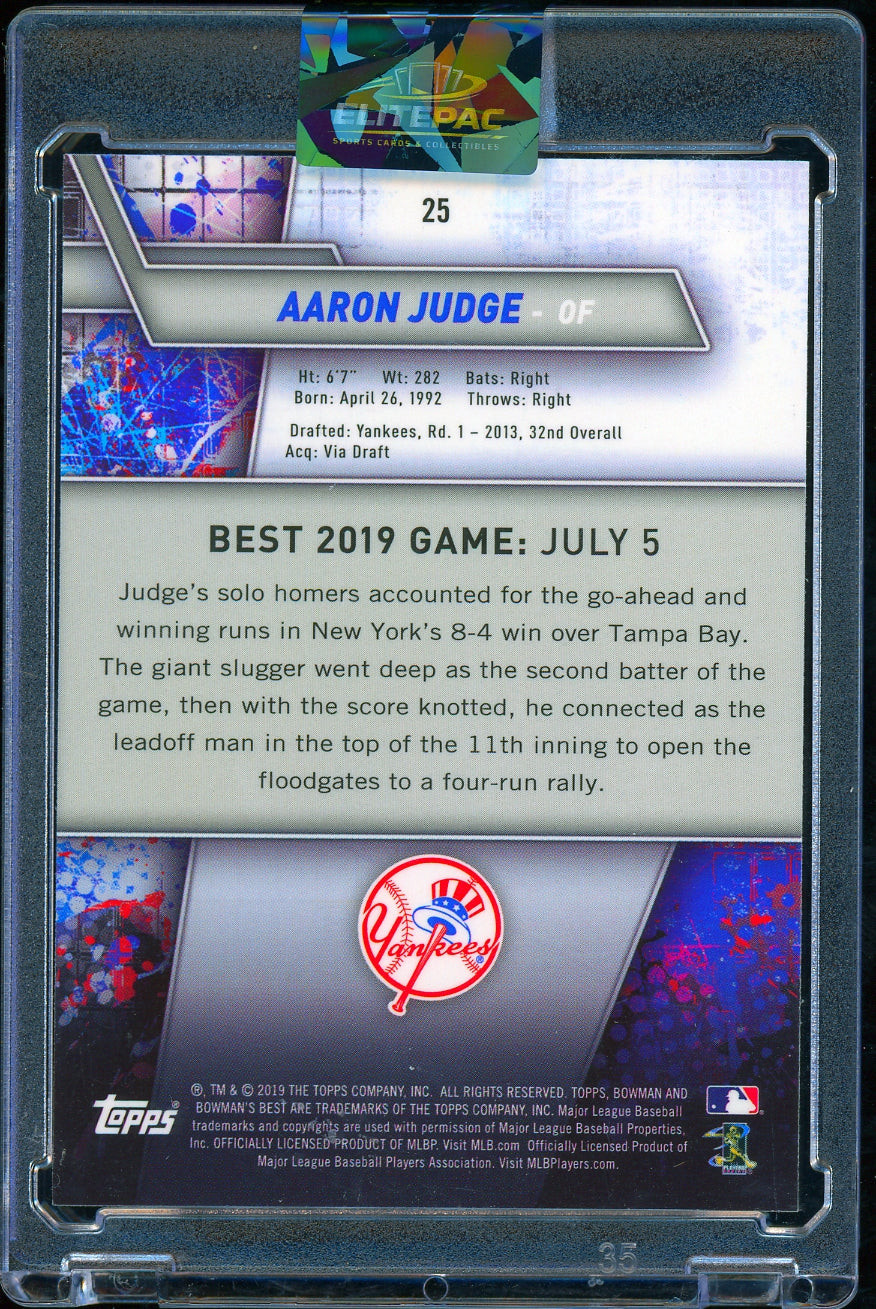 2018 Bowman's Best #25 Aaron Judge Baseball
