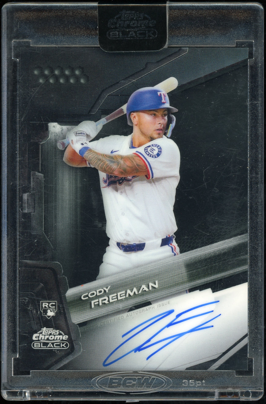 2026 Topps Chrome Black #CBA-CF Cody Freeman Autographs Baseball
