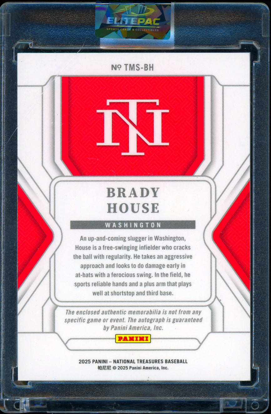 2025 Panini National Treasures  Brady House Holo Gold #/10 Baseball