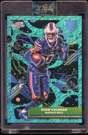 2025 Topps Chrome Cosmic #12 Keon Coleman Refractor #/199 Football