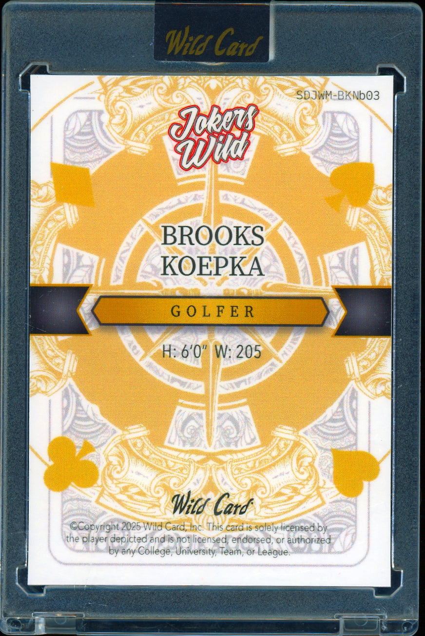 2025 Wild Card Jokers Wild Multi-sport - Brooks Koepka #/1 golf
