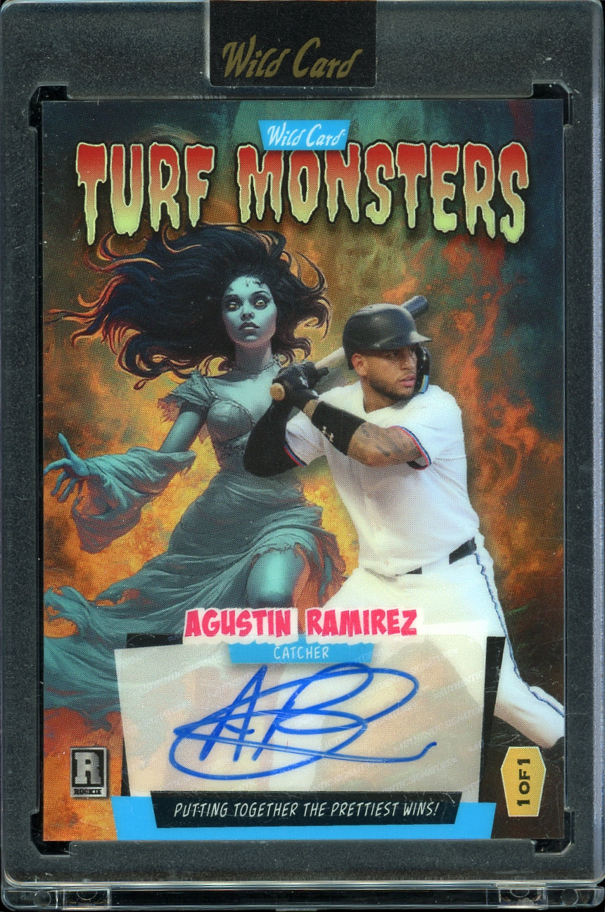 2025 Wild Card Haunted Hits - Cross Hatch Auto Agustin Ramirez #/1 Baseball