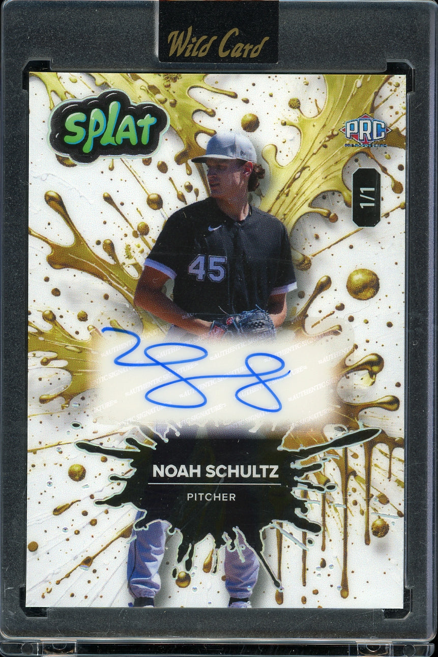2024 Wild Card Splat -  Auto Gold  Noah Schultz #/1 Baseball
