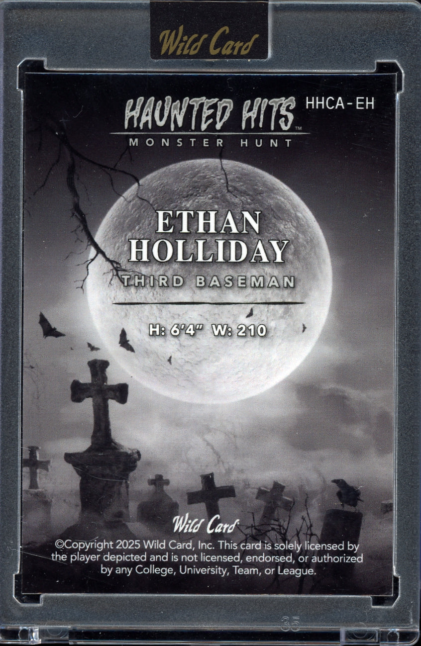 2025 Wild Card Haunted Hits Monster Hunt Carnival Orange #/1 Baseball