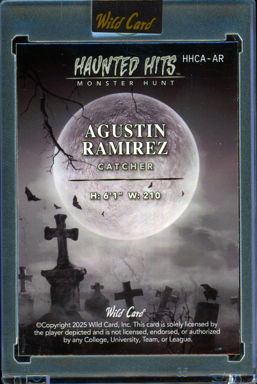 2025 Wild Card Haunted Hits - Raywave Monster Agustin Ramirez #/2 Baseball