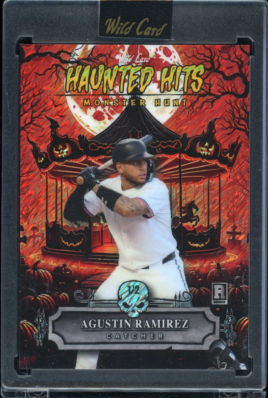 2025 Wild Card Haunted Hits - Raywave Monster Agustin Ramirez #/2 Baseball