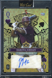 2024 Wild Card Five Card Draw - Stacked Deck Crystal  Dakota Jordan #/1 Baseball